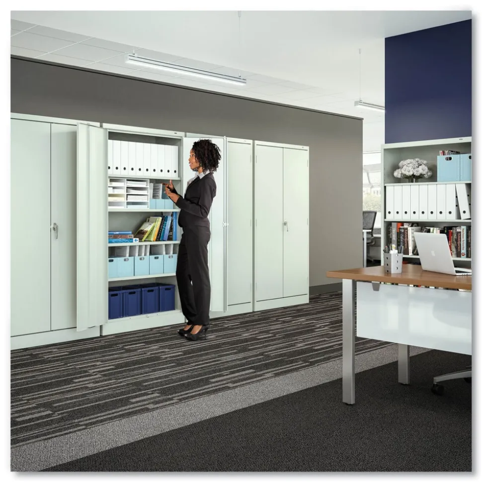 Tennsco 36 in. x 18 in. x 72 in. Unassembled High Standard Cabinet - Black