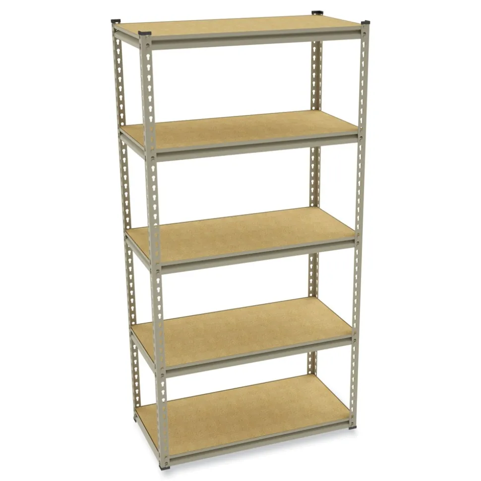 Tennsco Stur-D-Stor 36.5 in. W x 18.5 in. D x 72 in. H Five-Shelf Shelving - Sand