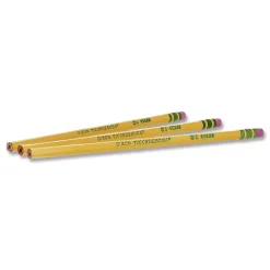 Ticonderoga F (No. 2.5) Pencils - Black Lead/Yellow Barrel (1-Dozen)