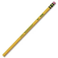 Ticonderoga H (No. 3) Pencils - Black Lead/Yellow Barrel (1-Dozen)