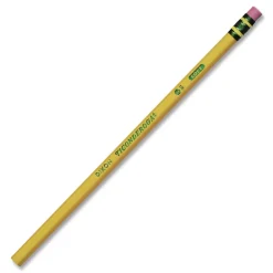 Ticonderoga HB (#2) Pencils - Black Lead, Yellow Barrel (48/Pack)