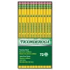 Ticonderoga HB (#2) Pencils - Black Lead, Yellow Barrel (72/Pack)