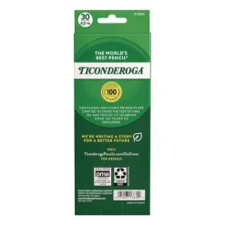 Ticonderoga HB (No. 2) Pre-Sharpened Pencil - Black Lead/Yellow Barrel (30/Pack)