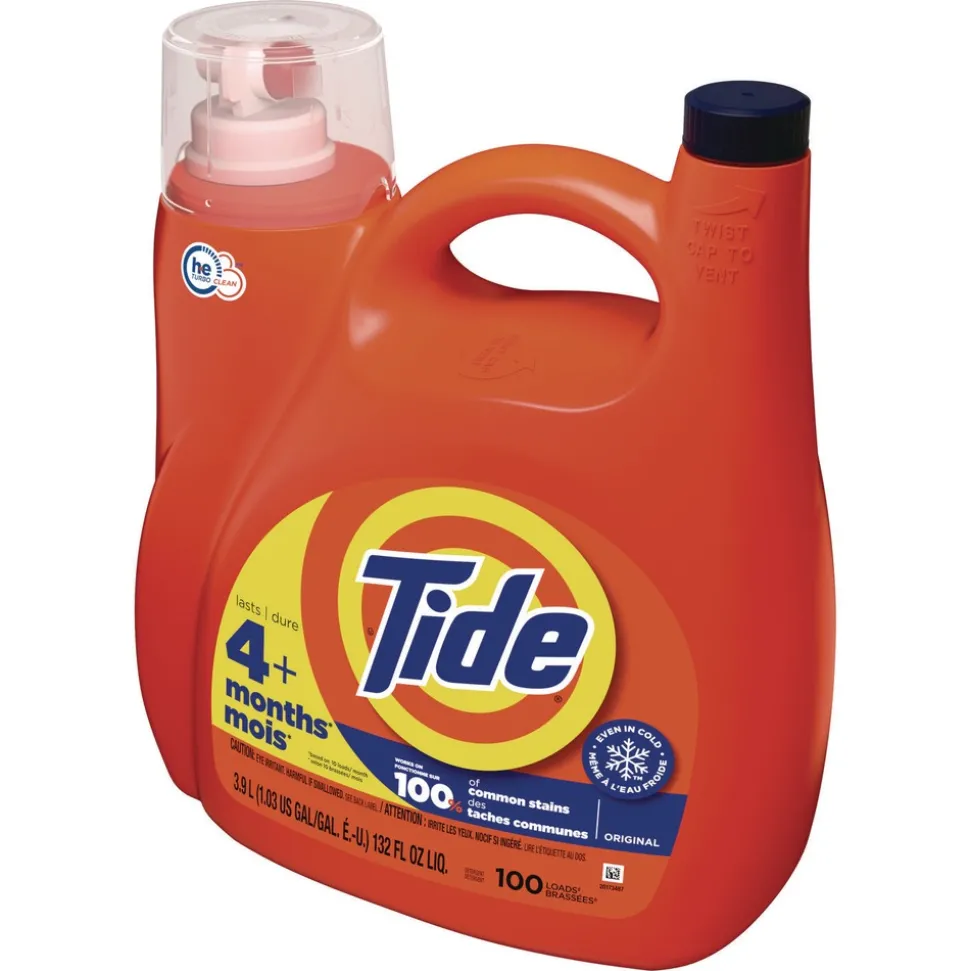 Tide 132 oz HE Liquid Laundry Detergent - Original Scent (4/Carton)