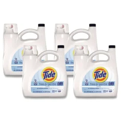 Tide Free and Gentle 132 oz HE Compatible Liquid Laundry Detergent (4/Carton)