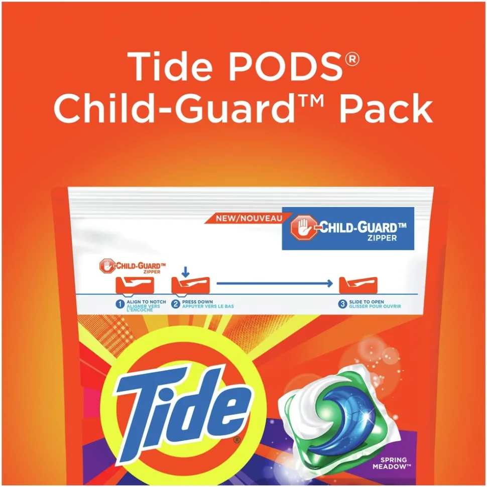 Tide Laundry Detergent Pods- Spring Meadow (4 Packs/Carton)