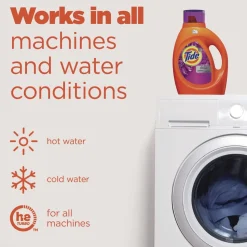 Tide Plus Febreze 84 oz. Bottle HE Liquid Laundry Detergent - Spring and Renewal (4/Carton)