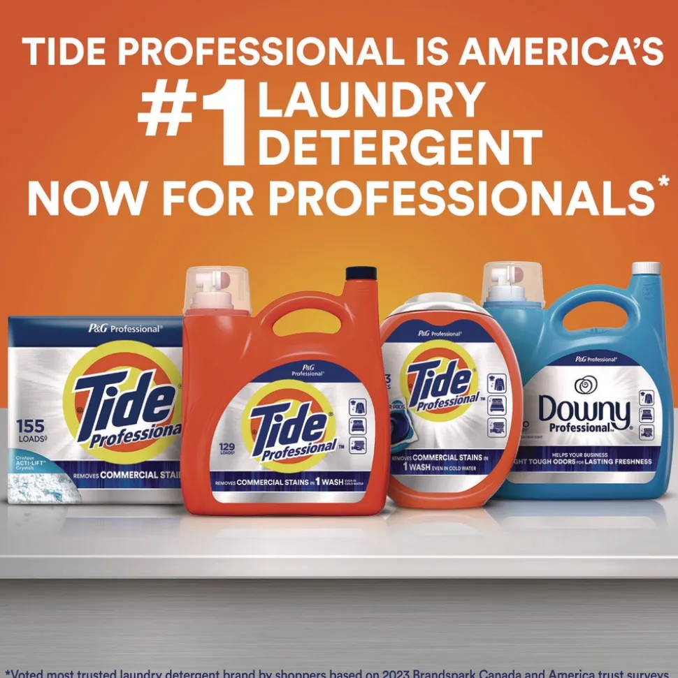 Tide Professional 80782107 170 oz Commercial HE Liquid Laundry Detergent (4/Carton)