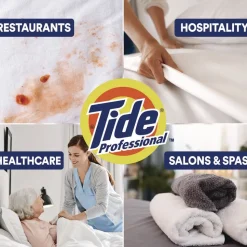 Tide Professional 80782107 170 oz Commercial HE Liquid Laundry Detergent (4/Carton)