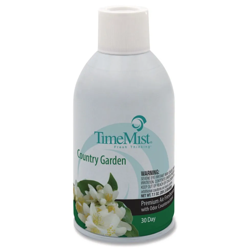 TimeMist 6.6 oz. Aerosol Spray Premium Metered Air Freshener Refill - Country Garden (12/Carton)