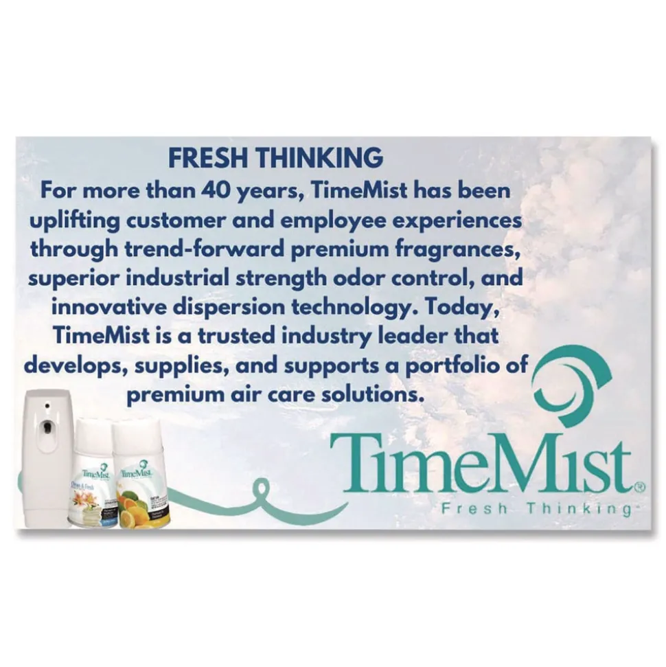 TimeMist 6.6 oz. Aerosol Spray Premium Metered Air Freshener Refill - Country Garden (12/Carton)