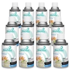 TimeMist 6.6 oz. Aerosol Spray Premium Metered Air Freshener Refill - Clean N Fresh (12/Carton)
