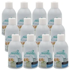TimeMist 6.6 oz. Aerosol Spray Premium Metered Air Freshener Refill - Clean N Fresh (12/Carton)