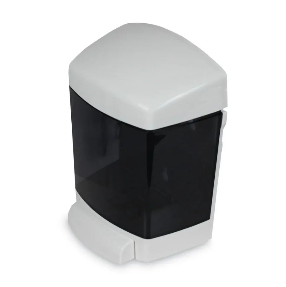 TOLCO 4 in. x 6.63 in. x 9 in. 50 oz. Clear Choice Bulk Soap Dispenser - White