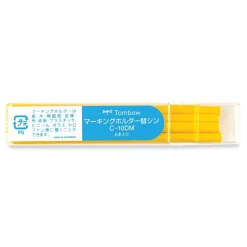 Tombow 4.4 millimeter Mechanical Wax-Based Marking Pencil Refills - Yellow (10/Box)