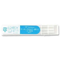 Tombow 4.4 millimeter Mechanical Wax-Based Marking Pencil Refills - White (10/Box)
