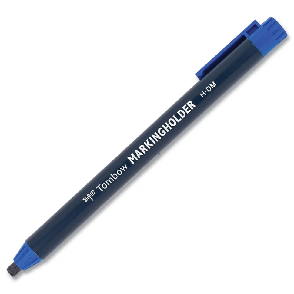Tombow 4.4 millimeter Wax-Based Marking Pencil - Blue Wax/Navy Blue Barrel (10/Box)
