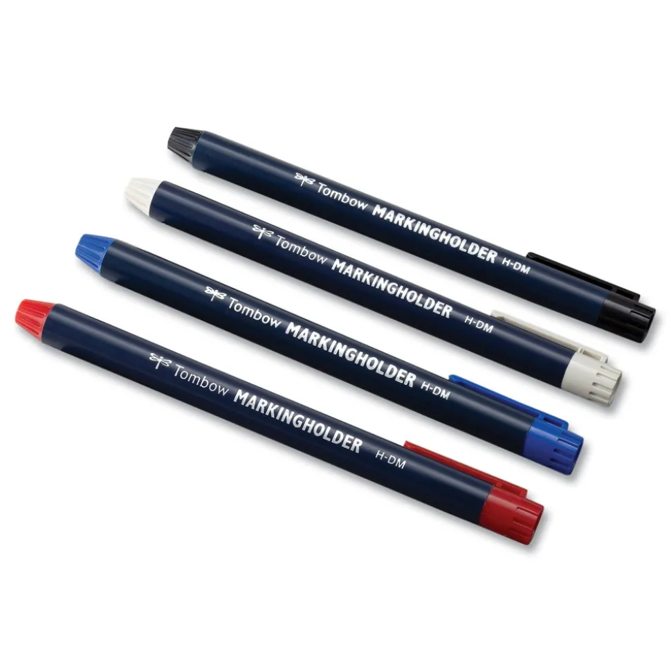 Tombow 4.4 millimeter Wax-Based Marking Pencil - Blue Wax/Navy Blue Barrel (10/Box)