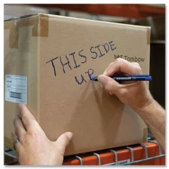 Tombow 4.4 millimeter Wax-Based Marking Pencil - Blue Wax/Navy Blue Barrel (10/Box)