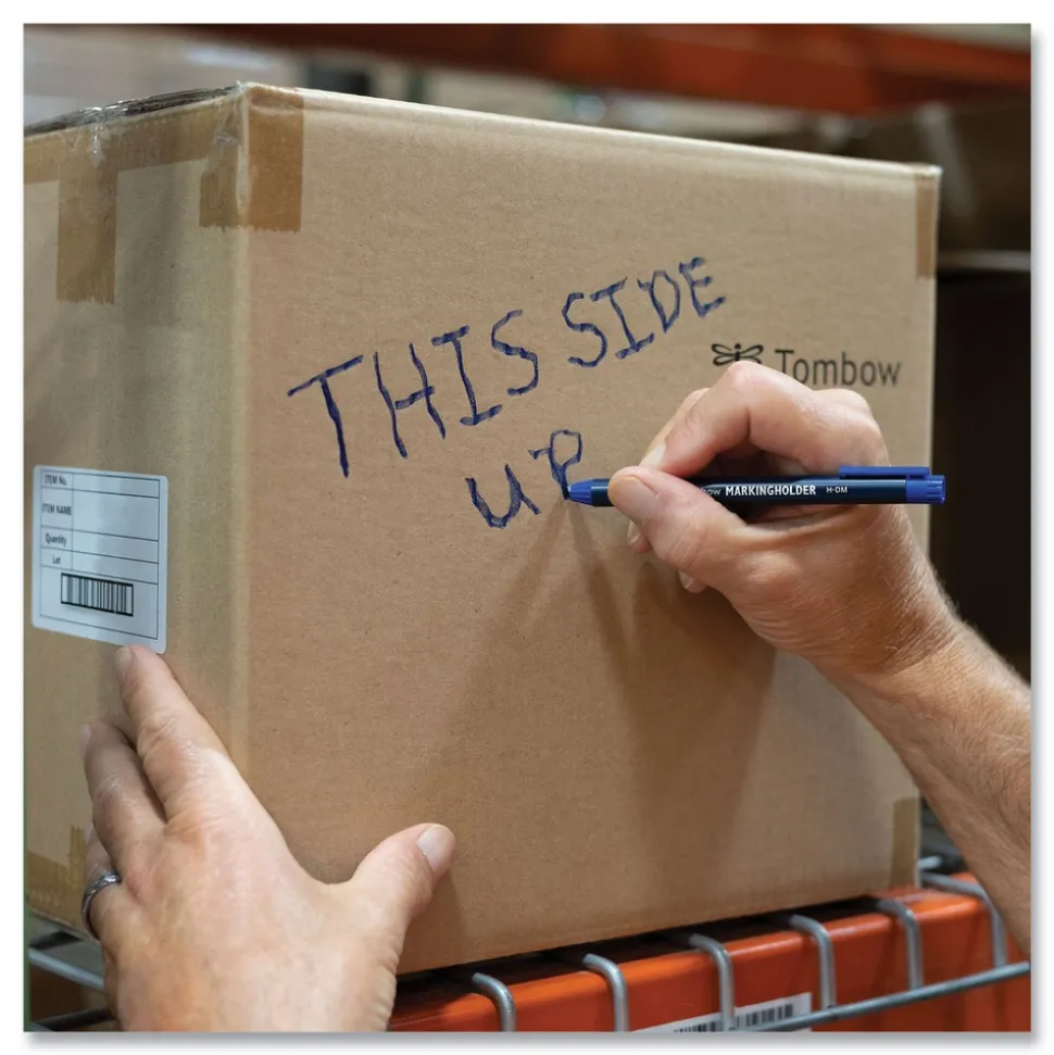 Tombow 4.4 millimeter Wax-Based Marking Pencil - Blue Wax/Navy Blue Barrel (10/Box)