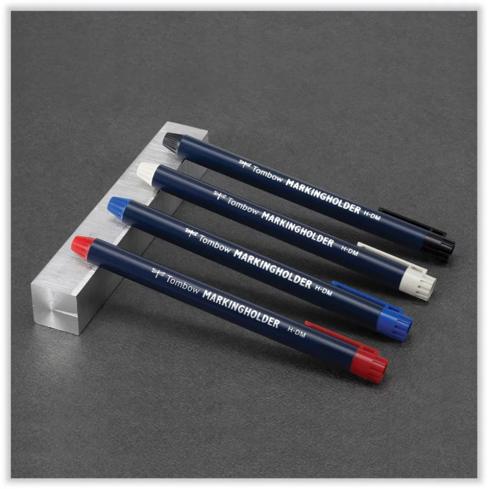 Tombow 4.4 millimeter Wax-Based Marking Pencil - Red Wax/Navy Blue Barrel (10/Box)