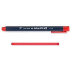 Tombow 4.4 millimeter Wax-Based Marking Pencil - Red Wax/Navy Blue Barrel (10/Box)