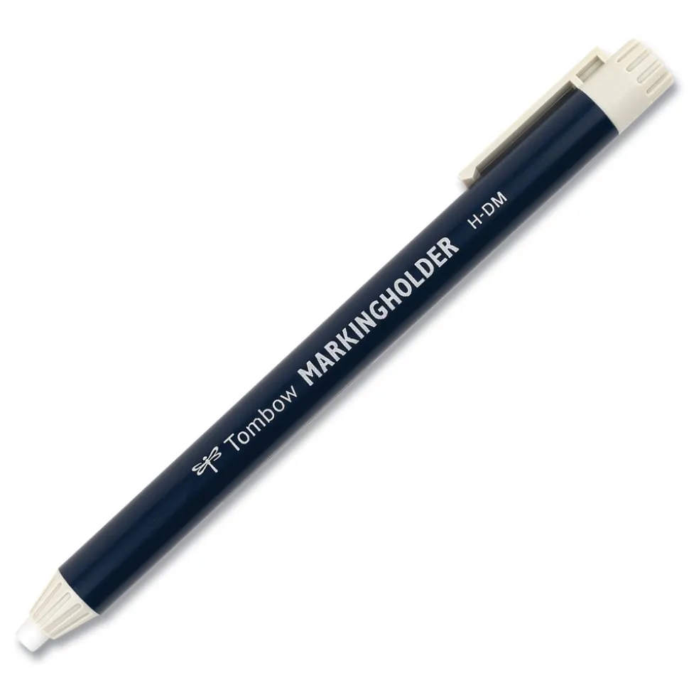 Tombow 4.4 millimeter Wax-Based Marking Pencil - White Wax/Navy Blue Barrel (10/Box)