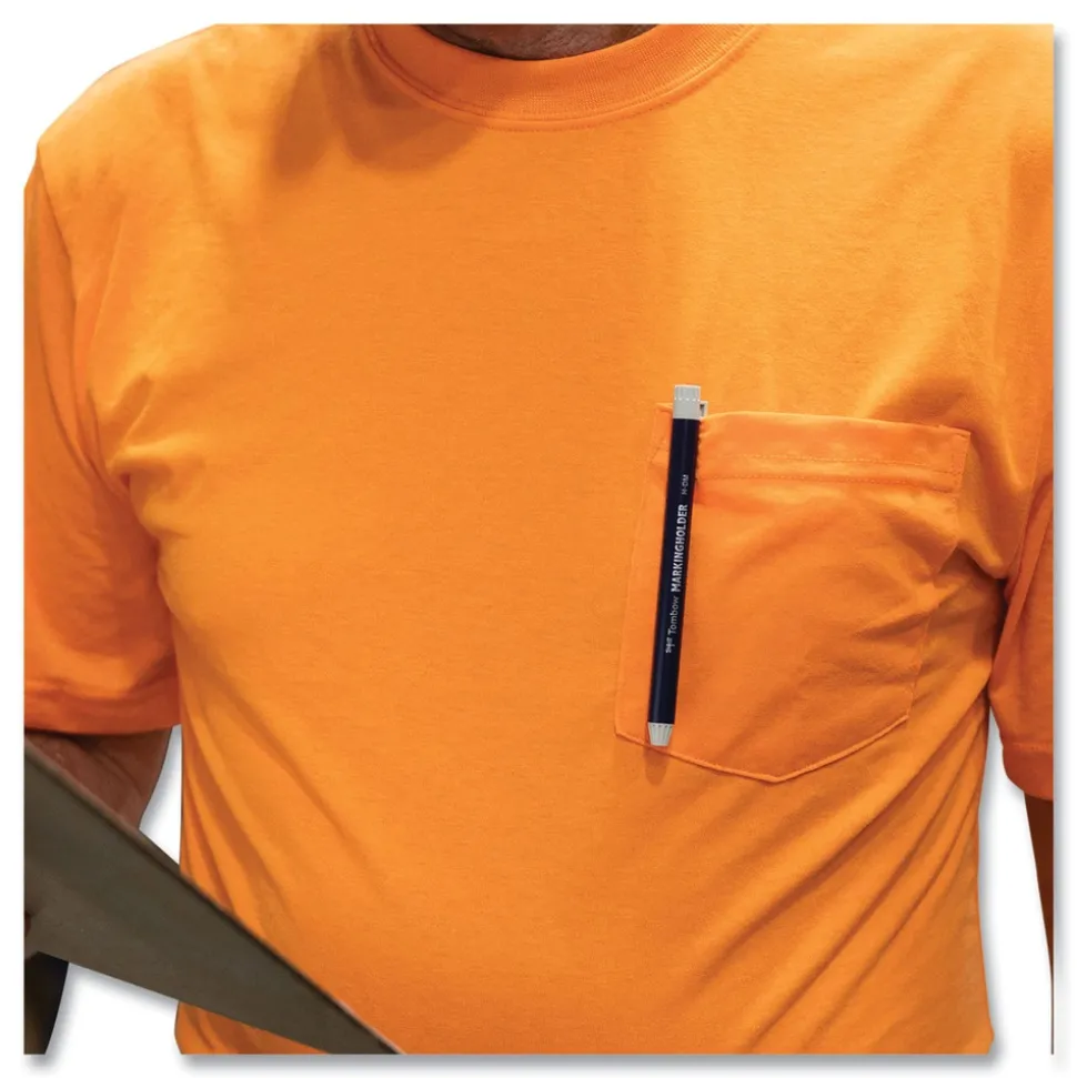 Tombow 4.4 millimeter Wax-Based Marking Pencil - White Wax/Navy Blue Barrel (10/Box)