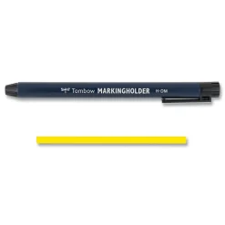 Tombow 4.4 millimeter Wax-Based Marking Pencil - Yellow Wax/Navy Blue Barrel (10/Box)