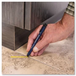 Tombow 4.4 millimeter Wax-Based Marking Pencil - Yellow Wax/Navy Blue Barrel (10/Box)