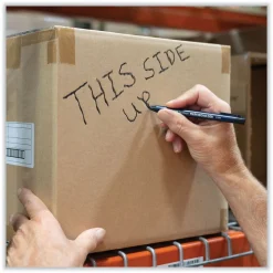 Tombow 4.4 mm Wax-Based Marking Pencil - Black Wax, Navy Blue Barrel (10/Box)