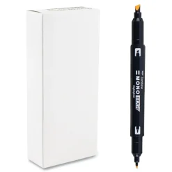 Tombow Mono Bullet/Chisel Tip Highlighters - Golden Yellow Barrel/Golden Yellow Ink (10/Box)