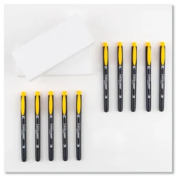 Tombow Mono Bullet/Chisel Tip Highlighters - Golden Yellow Barrel/Golden Yellow Ink (10/Box)