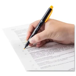 Tombow Mono Bullet/Chisel Tip Highlighters - Golden Yellow Barrel/Golden Yellow Ink (10/Box)