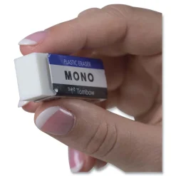 Tombow Mono Rectangular Block Eraser for Pencil Marks - White/Small