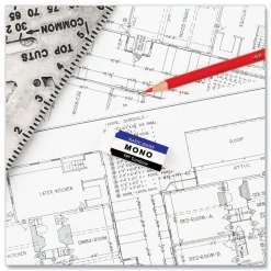 Tombow Mono Rectangular Block Eraser for Pencil Marks - White/Small