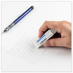 Tombow Mono Rectangular Block Sand and Rubber Eraser for Pencil/Ink Marks - White/Medium