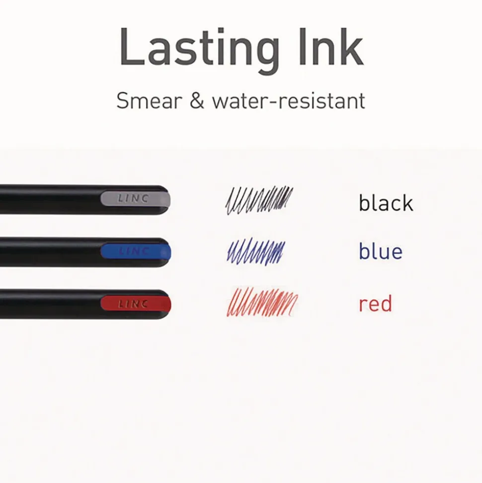 TOPS Fine 0.7 mm PENTONIC Stick Ballpoint Pen - Assorted Ink Colors/Black Barrel (25/Pack)