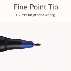 TOPS Fine 0.7 mm PENTONIC Stick Ballpoint Pen - Assorted Ink Colors/Black Barrel (25/Pack)