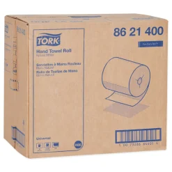 Tork 8621400 8 in. x 425 ft. Universal Notched Hand Towel Roll - Natural White (12 Rolls/Carton)