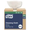 Tork 510176 8.46 in. x 16.13 in. Cleaning Cloth - White (1000/Carton)