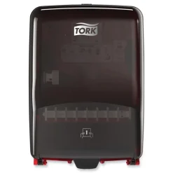 Tork 651228 12.56 in. x 10.57 in. x 18.09 in. Washstation Dispenser Red/Smoke (1/Carton)