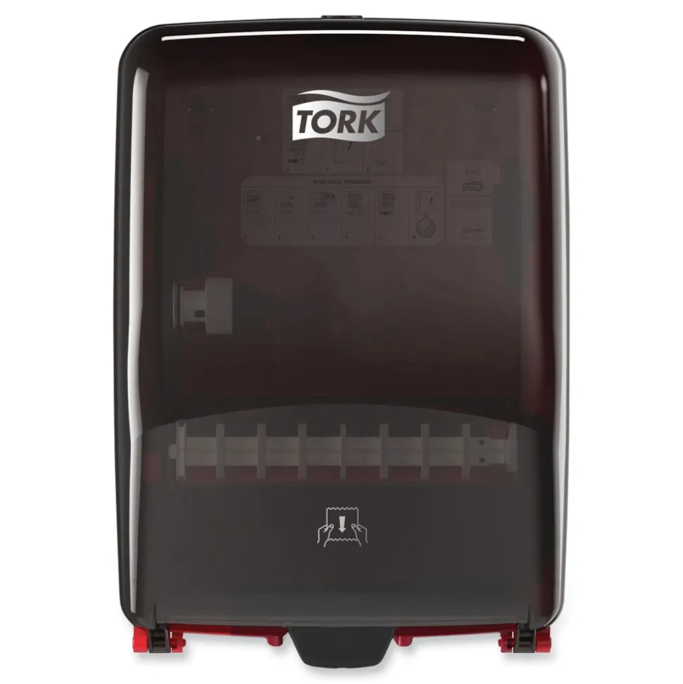 Tork 651228 12.56 in. x 10.57 in. x 18.09 in. Washstation Dispenser Red/Smoke (1/Carton)
