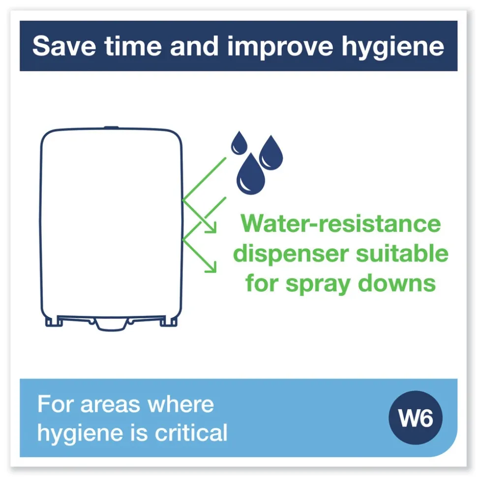 Tork 651228 12.56 in. x 10.57 in. x 18.09 in. Washstation Dispenser Red/Smoke (1/Carton)