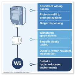 Tork 651228 12.56 in. x 10.57 in. x 18.09 in. Washstation Dispenser Red/Smoke (1/Carton)