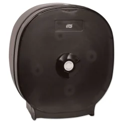 Tork 88411 15 x 6 x 13.7 4-Roll Tissue Dispenser - Translucent Black (1/Carton)
