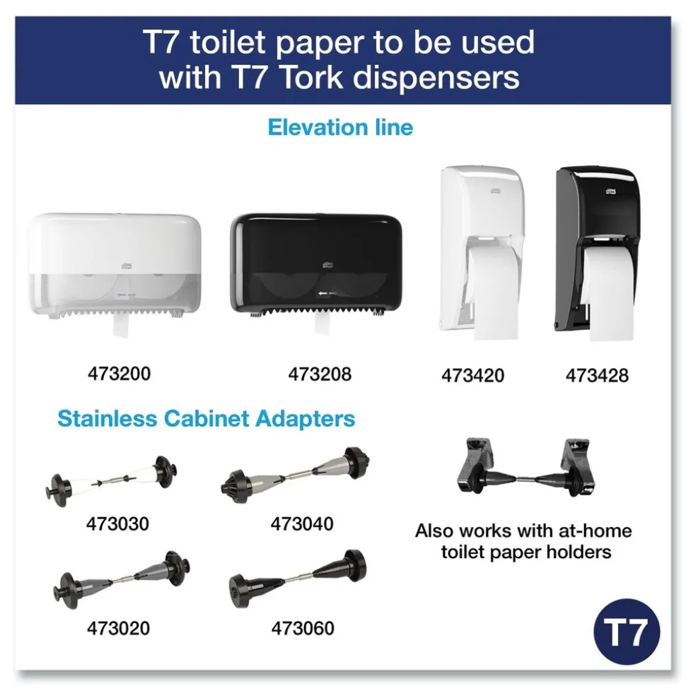 Tork 472880 Advanced 2-Ply Coreless High Capacity Bath Tissue - White (36/Carton)