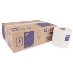 Tork 121204 Centerfeed 7.6 x 11.8 2-Ply Hand Towel - White (6/Carton)