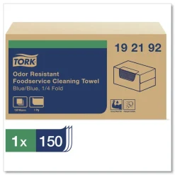Tork 13 in. x 24 in. Foodservice Cloth - Blue (150/Carton)