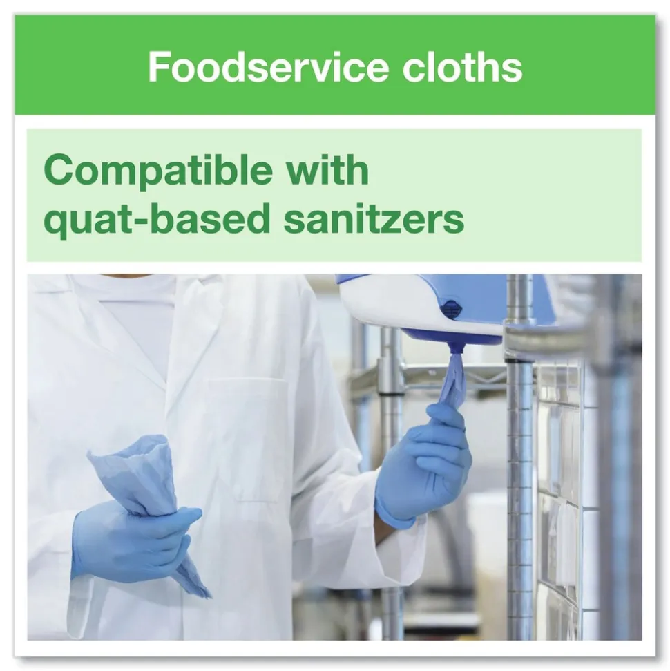 Tork 13 in. x 24 in. Foodservice Cloth - Blue (150/Carton)